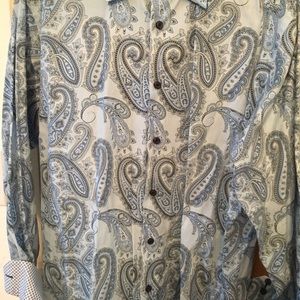 Men’s Bugatchi button up long sleeve shirt